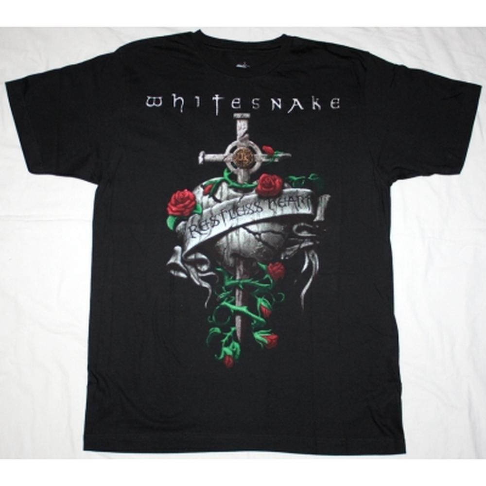 Whitesnake Restless Heart 97 New Black T-Shirt